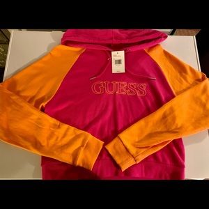 NWT Guess Crop Hoodie Jacket.